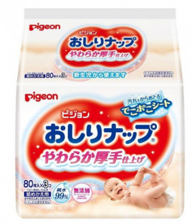 PIGEON Baby Wipes – Japan 99% Pure Water  (80 * 3)